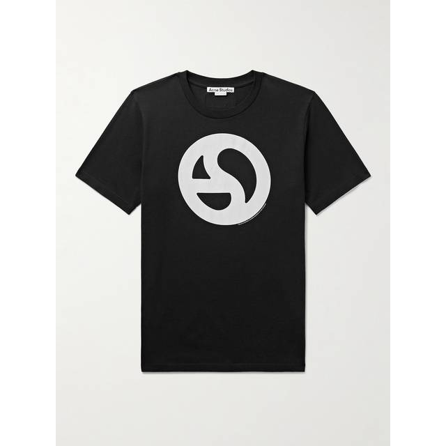 Acne Studios - Everest Logo-Print Cotton and Lyocell-Blend Jersey T-Shirt - Men - Black - S
