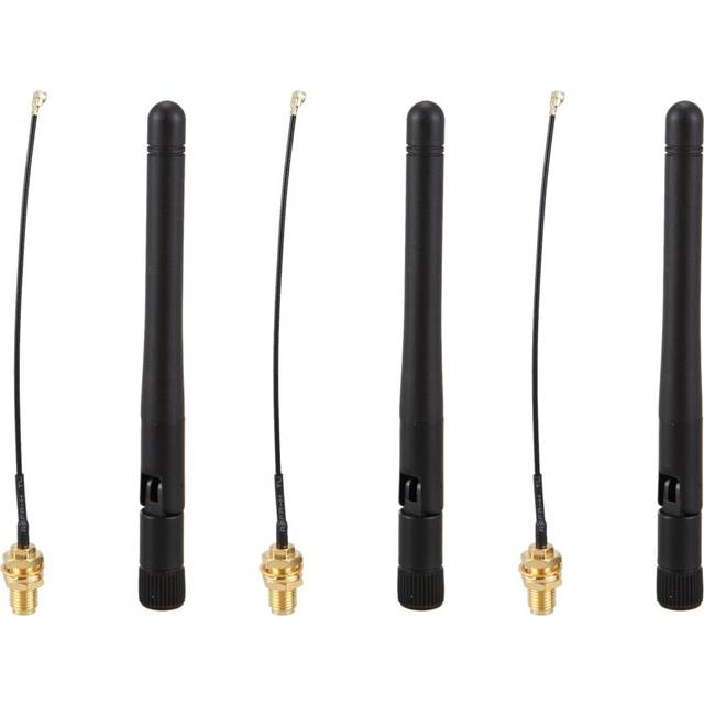3X 433Mhz Antenna 3Dbi gsm rp-sma Plug Waterproof Rubber Lorawan + ipx To sma Extension Cable