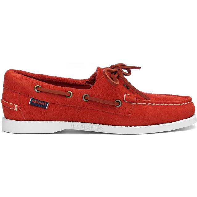 Women's boat shoes Sebago Portland Flesh - Rouge