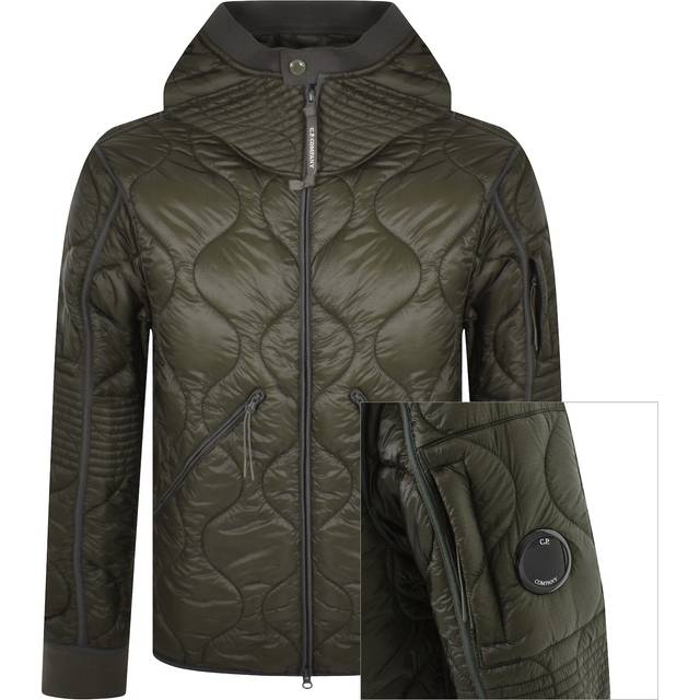 C.P. COMPANY LINER GRAPE LEAF HOODED PADDED JACKET
