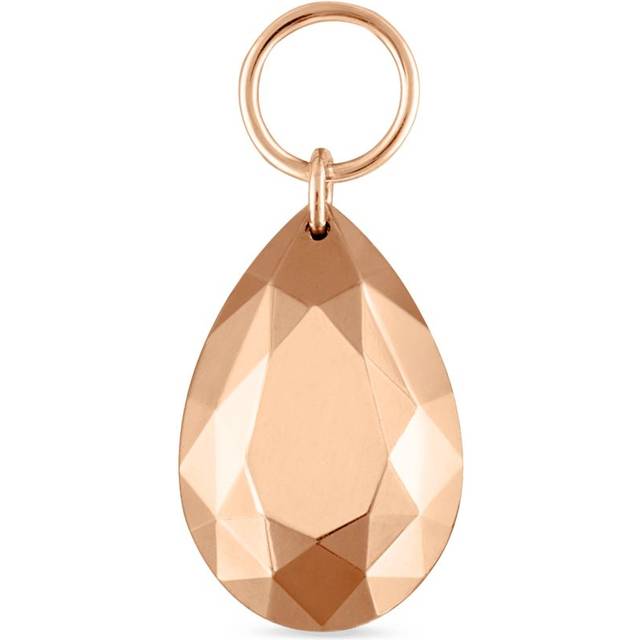Maria Tash Faceted Pear Single Charm - Rose Gold - 9mm