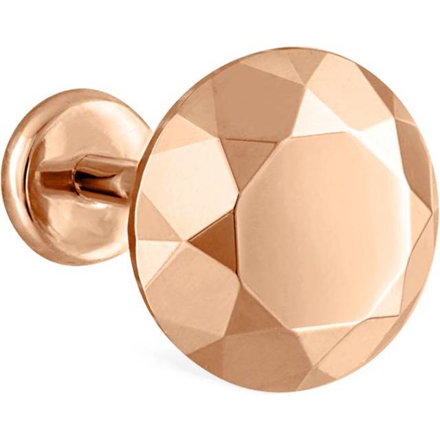 Maria Tash Faceted Round Threaded Stud Earring - Rose Gold - One size
