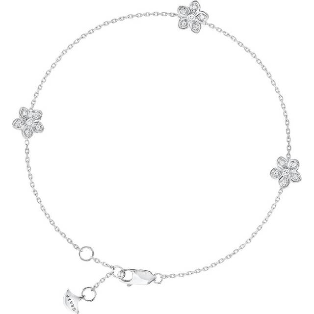Graff White Gold and Diamond Wild Flower Bracelet - One size