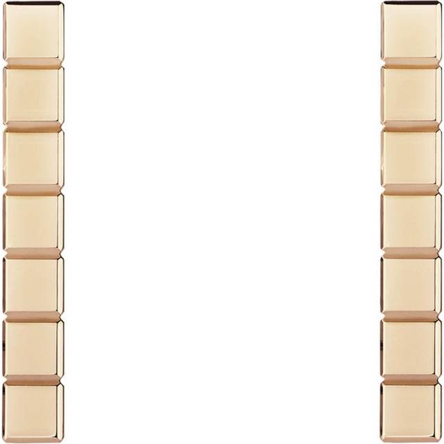 Chopard Rose Gold Ice Cube Earrings - One size