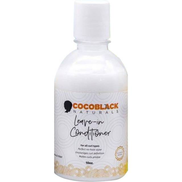 CocoBlack Naturals Coconut Oil & Milk Leave In Conditioner for Coily Kinky Hair  8 fl oz
