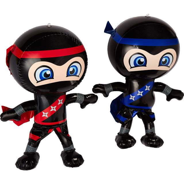 "Set of 2 Inflatable 24"""" NINJAS/PARTY Decorations/INFLATES/Toys/Red/Blue/DECOR"