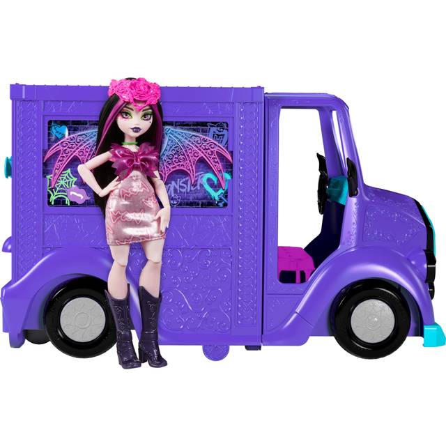 Monster High Draculaura Doll And Fangtastic Rockin' Food Truck Playset - One Colour