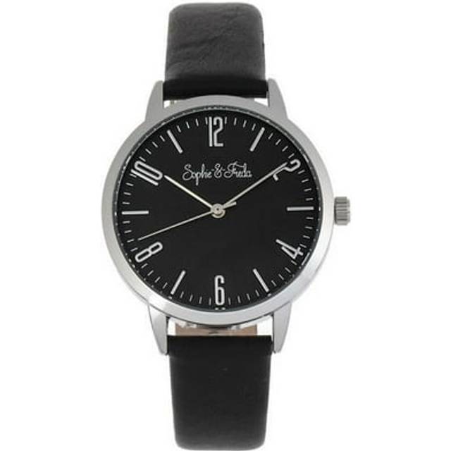 Vancouver Leather-Band Watch - Black - One Size