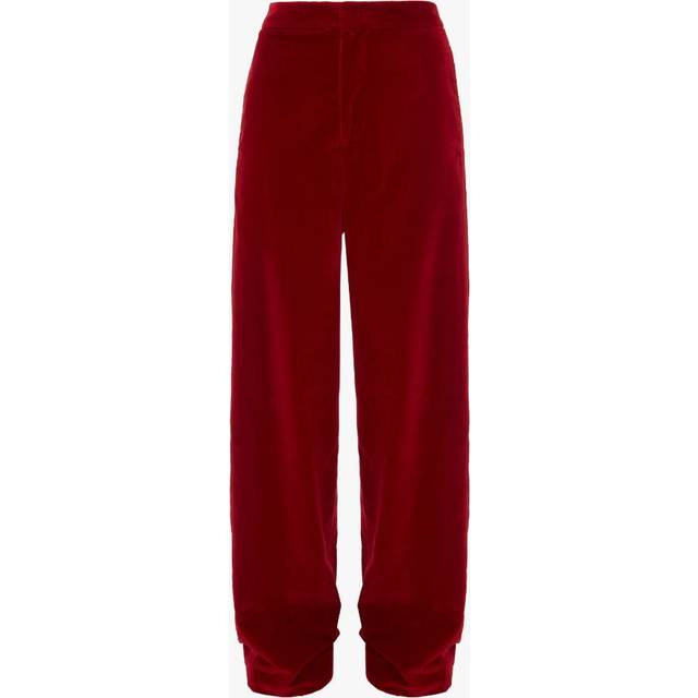 JW Anderson VELVET TUXEDO TROUSERS - red - 8