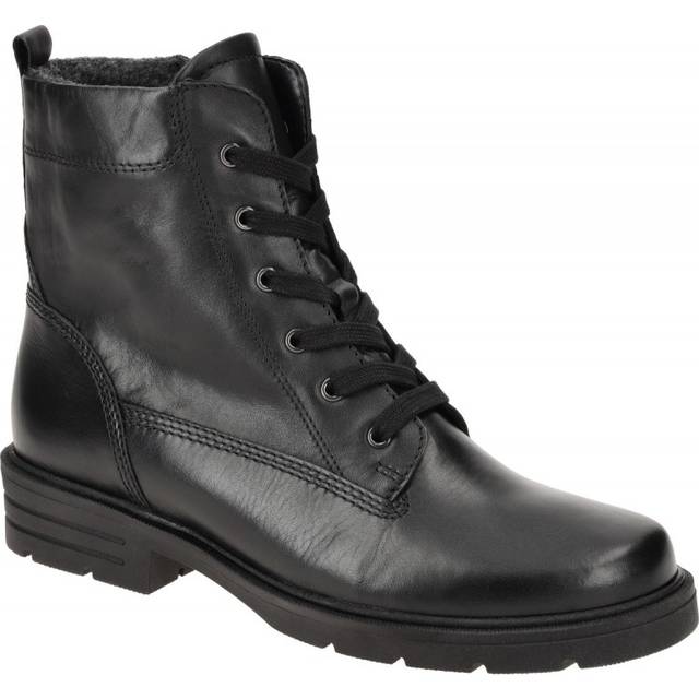 Leather Lace-Up Ankle Boots - GAB40530 / 326 336 - Black - 4.5
