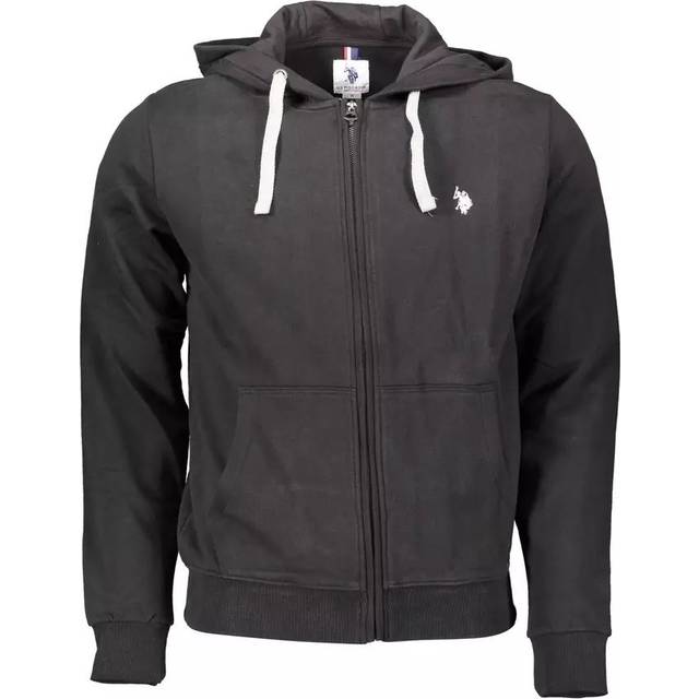 Black Cotton Men Sweater - XXL