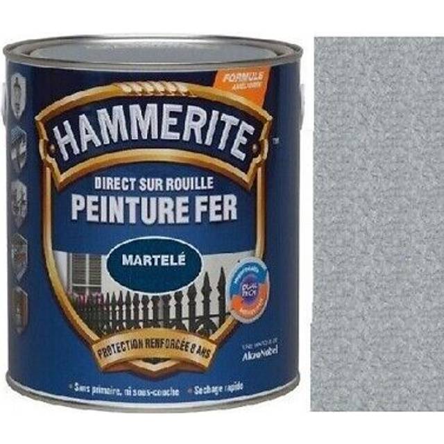 Hammerite Anti-rust Hammered Gray Silver Paint Directly On Rust 0.75l