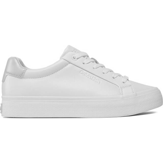 Elegant White Sneakers with Contrast Detailing - EU41/US11