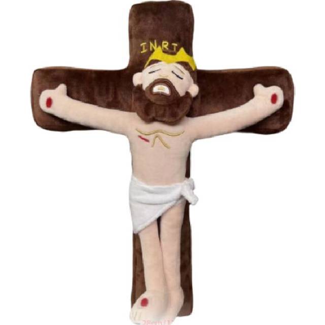 (Cross Jesus) Bible Christ Jesus Plush Toy Doll Pillow Home Decoration Pp Cotton Filling