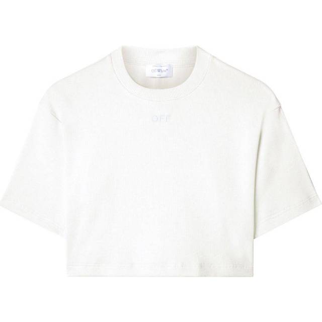 Ribbed Crop Crew-neck T-Shirt size Xs (Xs)