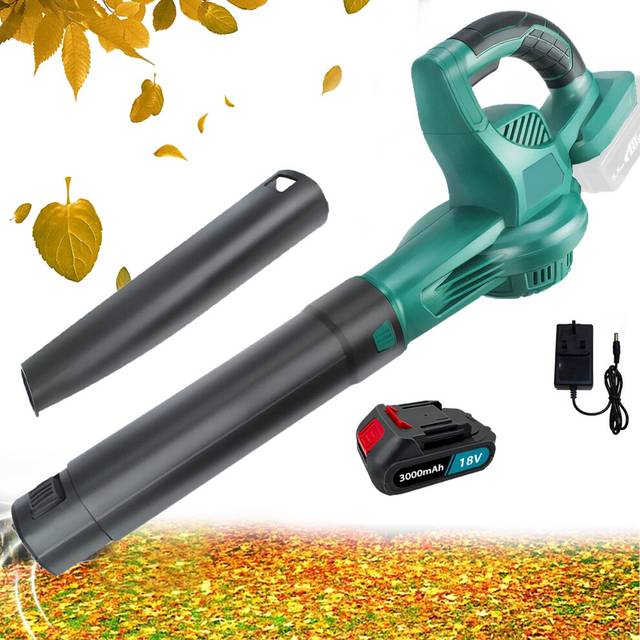 (Electric Handheld Blower with 3.0mAH Battery and Charger) Cordless Leaf Blower & Vacuum, Electric Handheld Blower , compatible with Makita Battery