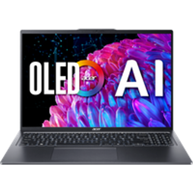 Acer Swift Go 16 OLED, SFG16-72, Ultra-thin Laptop, 16", Intel Core Ultra 9, 32GB RAM, 1TB SSD, Arc Graphics - Grey