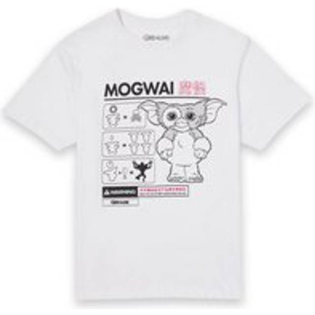 Gremlins Mogwai Instructional Men's T-Shirt - White - 5XL