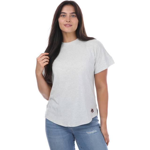 Ted Baker Women's Erisana Easy Fit Grown Up Sleeve T-Shirt - Grey - Size: 6