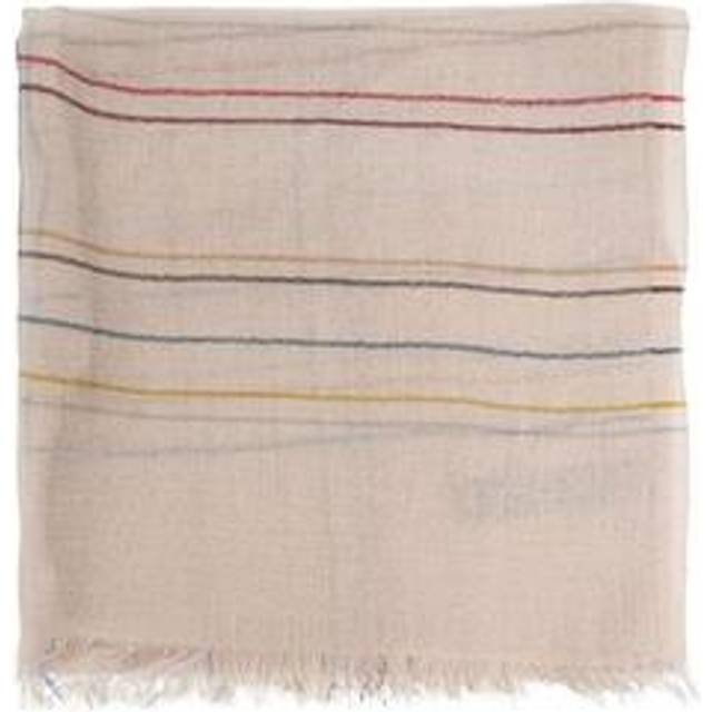 Paul Smith Women's Ecru Broken 'Signature Stripe' Check Scarf White - One Size