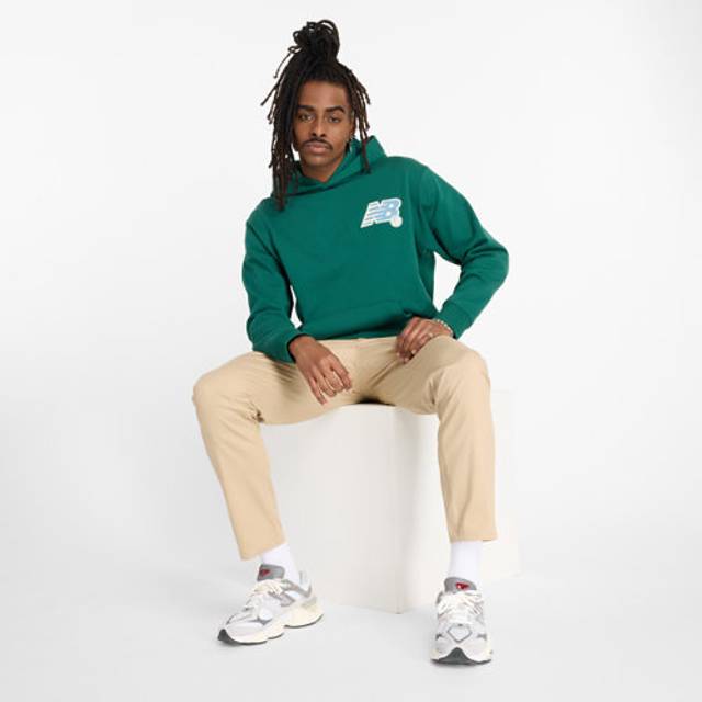 New Balance League Hoodie, Green - M