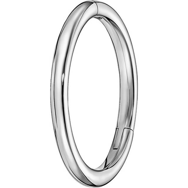 Maria Tash Gold Single Hoop Earring - White - 8mm