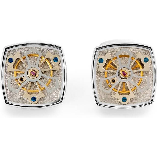 Tateossian Palladium-Plated Traveller Tourbillon Cufflinks - Silver - One size