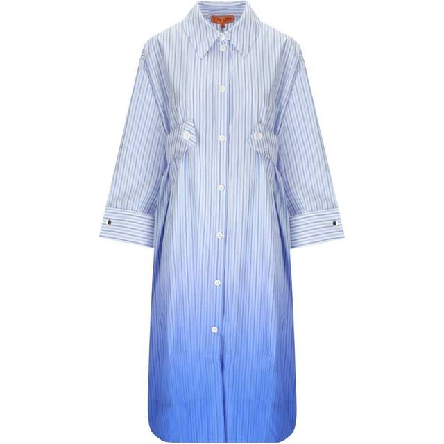 STINE GOYA RIONNA LIGHT BLUE STRIPED DRESS