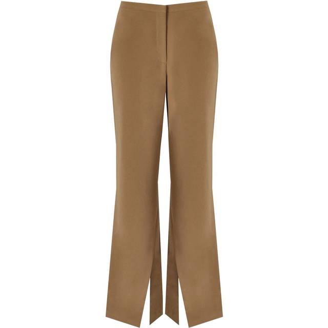 STINE GOYA LEAH COFFEE BROWN FLARE PANTS