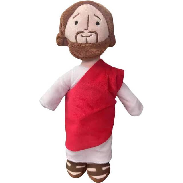 (Red Jesus) Jesus Bible Christ Plush Toy Doll Pillow Home Decoration Pp Cotton Filling