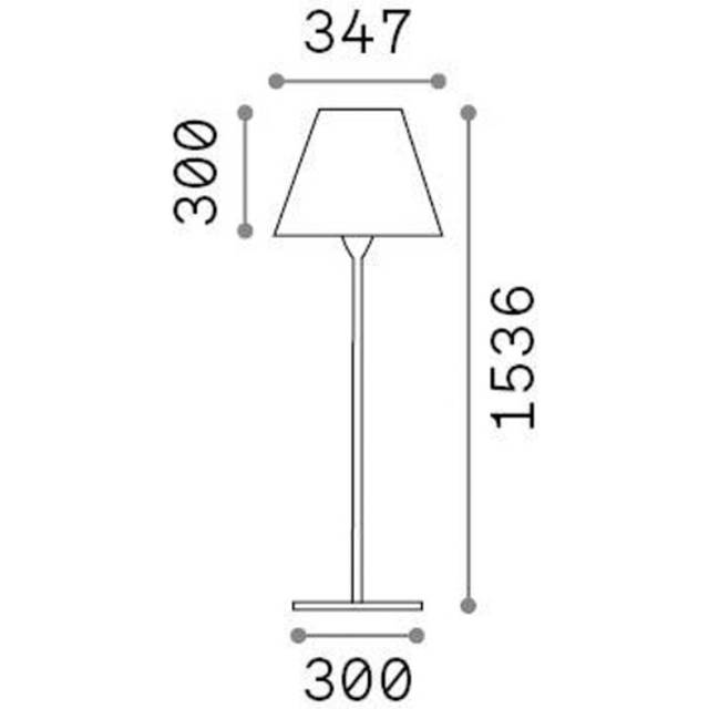 Arcadia Outdoor Bollard Anthracite Grey IP44 - Ideal Lux