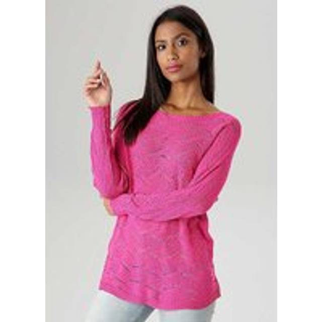 Aniston Back Cut-Out Knitted Sweater - Pink