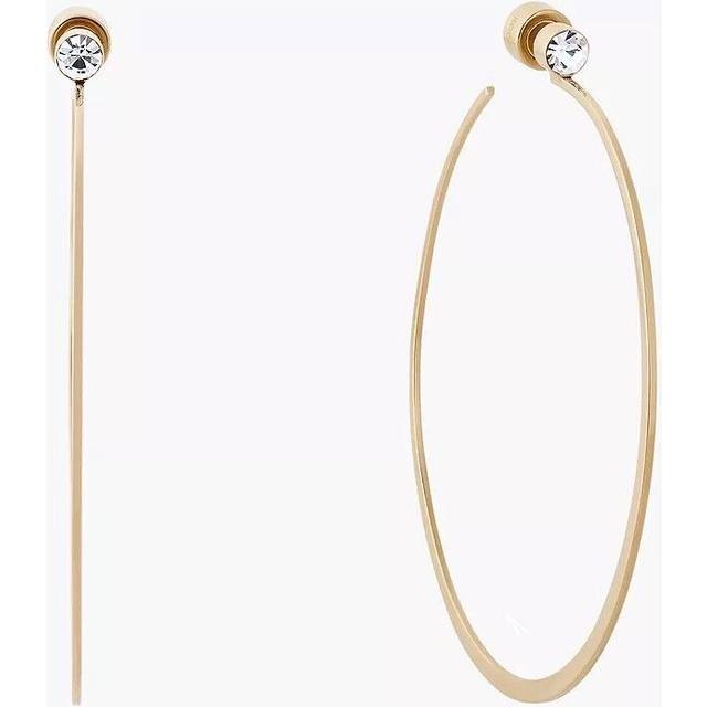 Michael kors modern brilliance mixed shape cz gold-tone whisper hoop mkj5999710