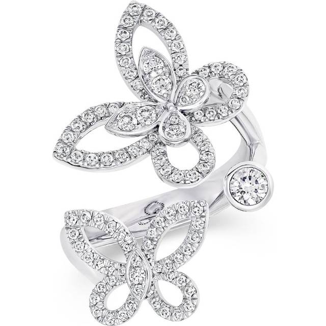 Graff White Gold and Diamond Butterfly Ring - 49