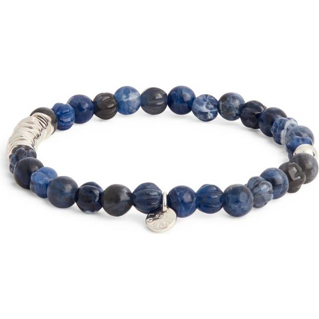 Tateossian Sodalite and Sterling Silver Classic Discs Bracelet - Blue - One size