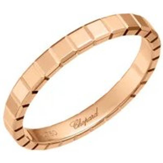 Chopard Ice Cube 18ct Rose Gold Slim Ring - 57