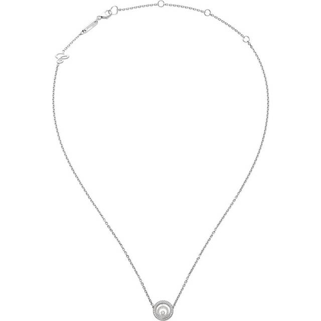 Chopard White Gold and Diamond Happy Spirit Pendant Necklace - One size