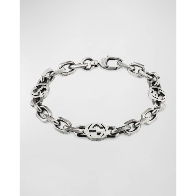 Gucci Interlocking Chain Bracelet YBA620798002019 - Silver