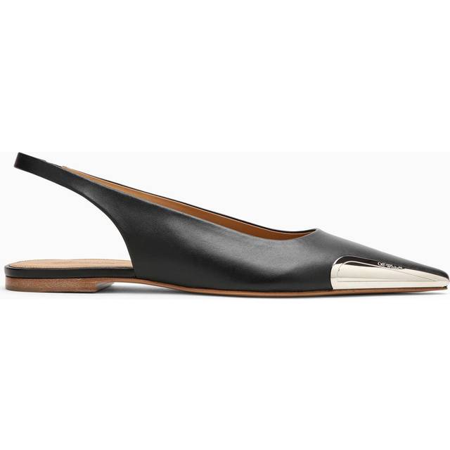 Leather Point Toe Slingback Ballet Flats size 38 (38)