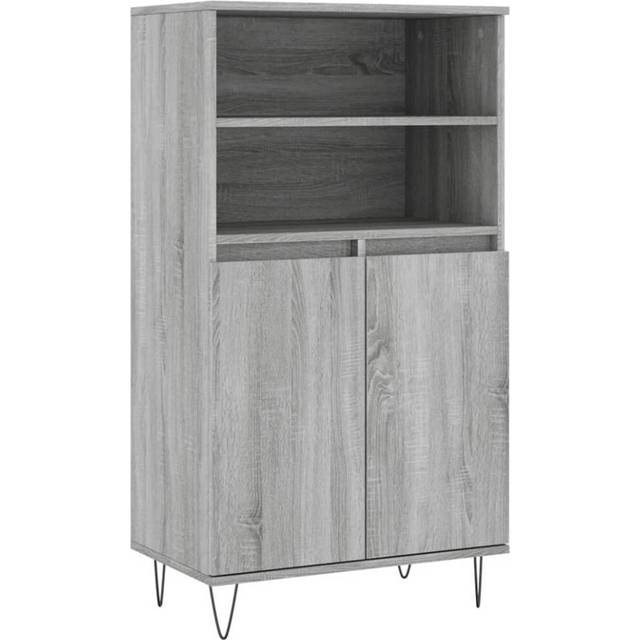 vidaXL Högskåp grå sonoma 60x36x110 cm konstruerat trä