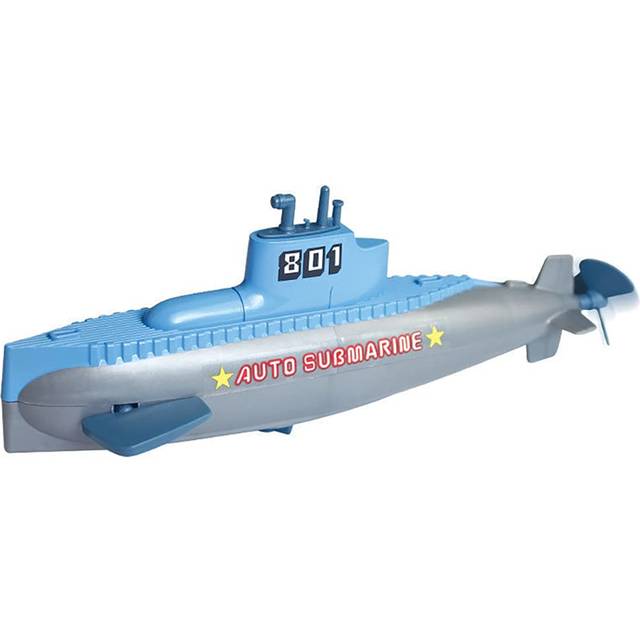 Miracland Wind-up Submarine Bath Toy  Funny Pigboat Water Toy SUB Bathtub Toy Clockwork Submarine Tub Toy Submarine Pool Beach Toy for Kids (Grey Subm