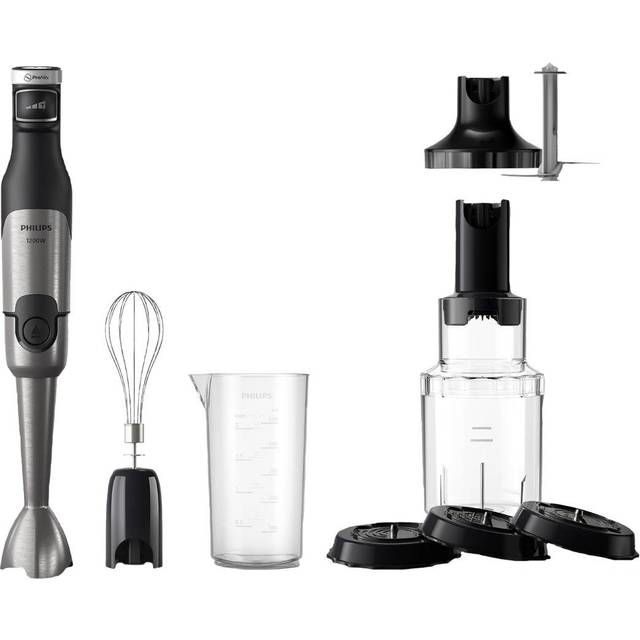 Philips 5000-serien Stavmixer - 1200W Effekt. ProMix-teknik. LED-hastighetsindikator Enkel kontroll. Kompakt design. Lätt att rengöra. Svart (HR2684/00)