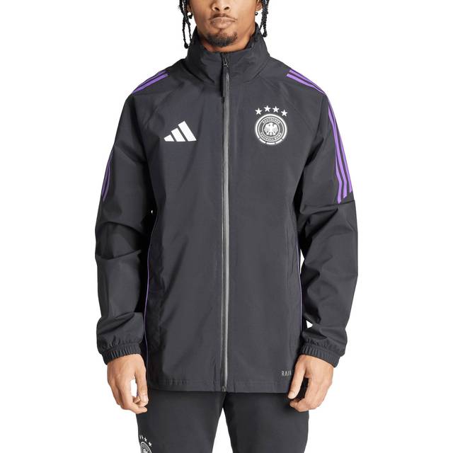 '24-'25 Germany Rain Jacket (Black) Men's XXL Polyester Made By: Adidas