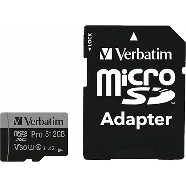 Verbatim Pro U3 512GB Micro SDXC Card
