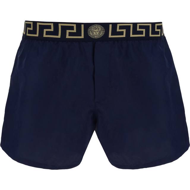 Versace, Beachwear, male, Blue, XL, Swim shorts
