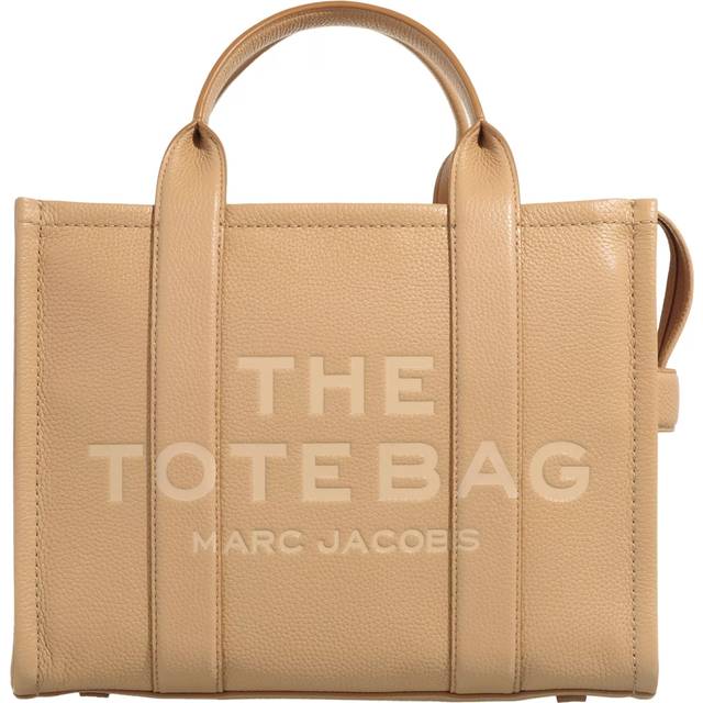 MARC JACOBS Marc Jacobs The Leather Medium Tote Bag in Camel