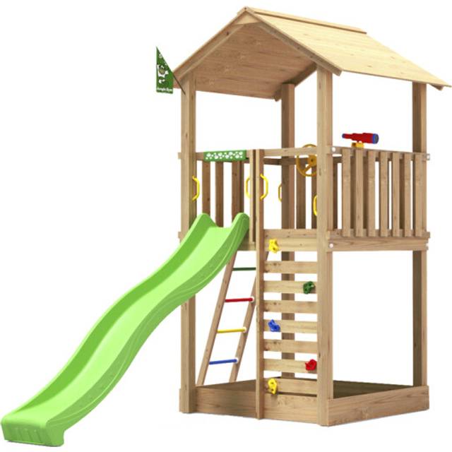 Jungle Gym Sierra Lektorn med Grön Rutschkana