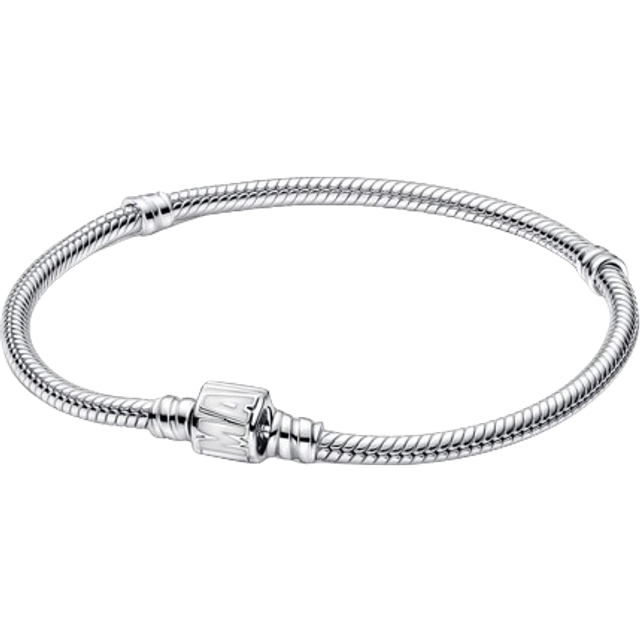 Pandora Bracelets Pandora Moments Bracelet Snake Chain Marvel Logo Clasp 592561C01