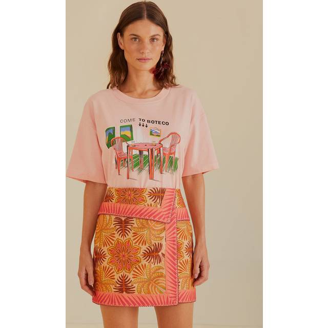 Farm Rio Palm Scarf Skirt