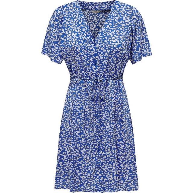Short dress for women Only Evida - Bleu